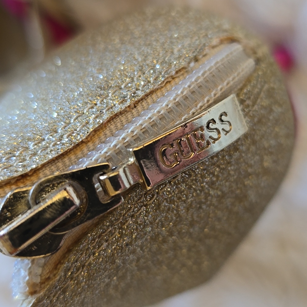 Guess Metalic Gold Sparkly Heels - Picture 5 of 7